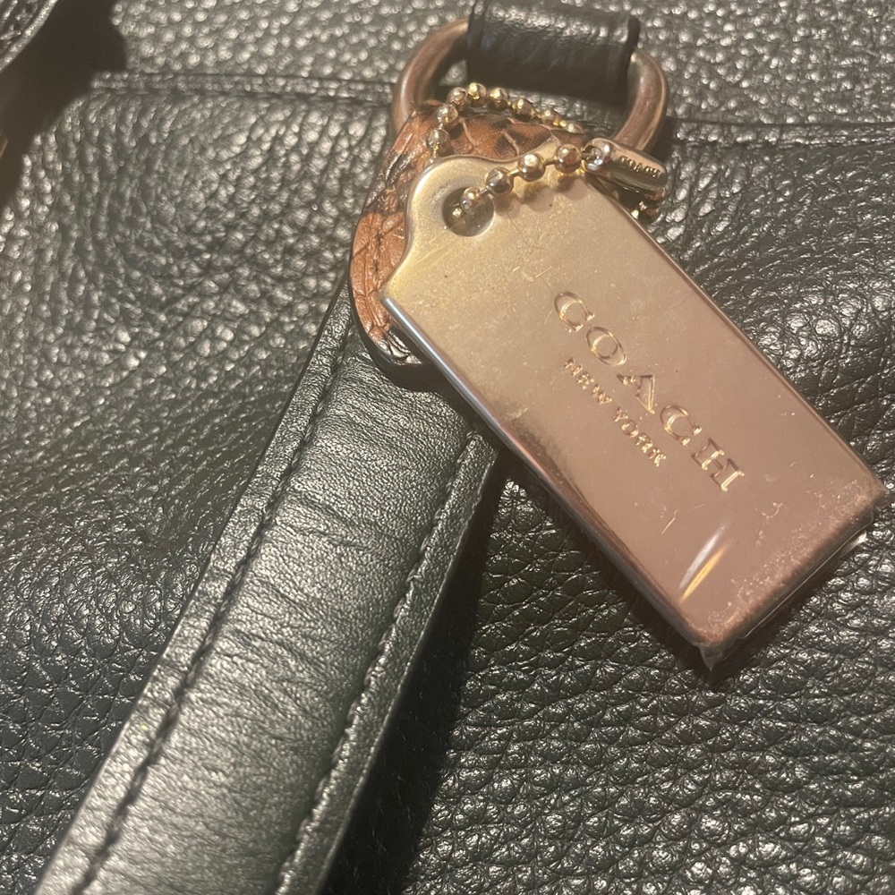 Coach Avary Carryall Embossed Leather Satchel Bag Purse Ivy Green - Picture 3 of 16